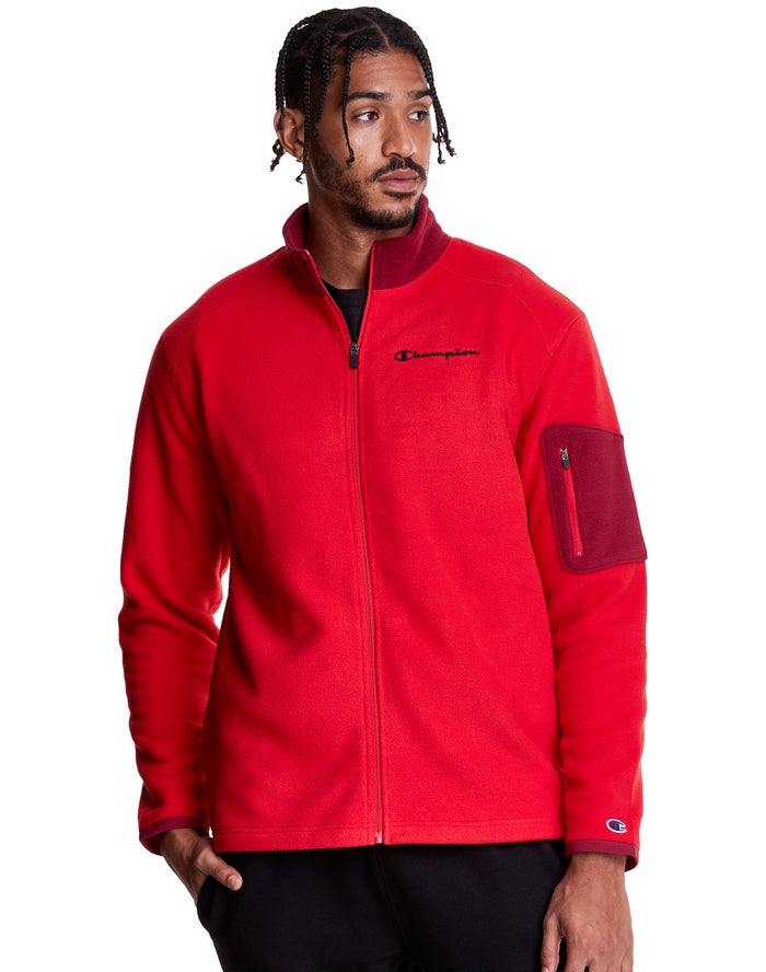 Champion Polar Fleece Full Zip Jas Heren - Rood - Belgie 9105ZNXDG